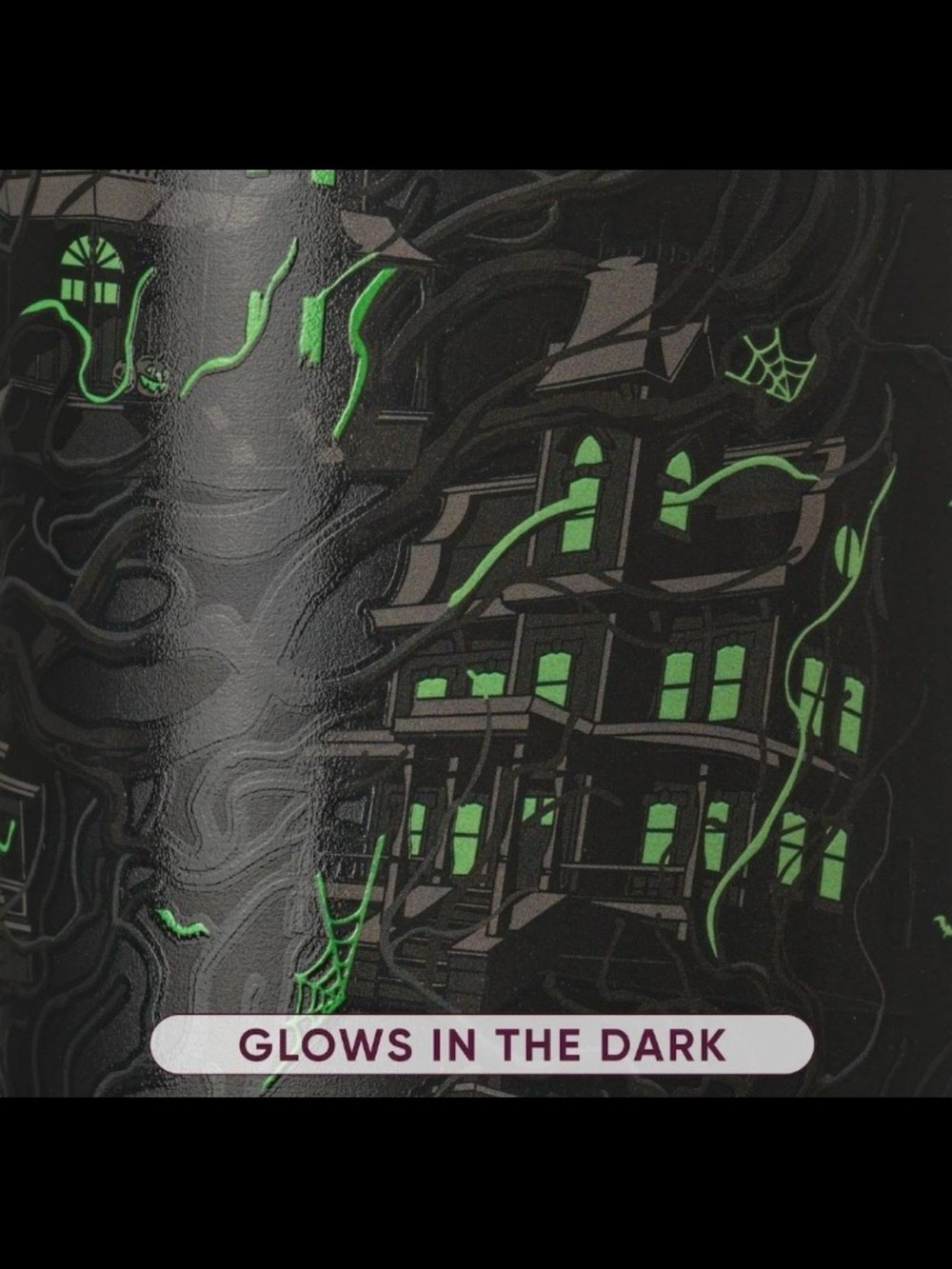 Glow-in-the-Dark Black Home Accessory with Green Accents